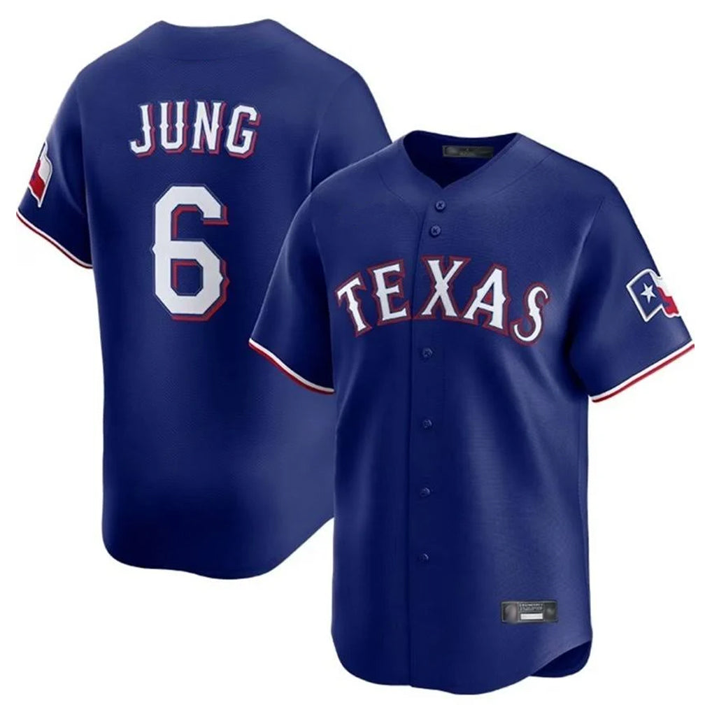 Vanessashop  T.Rangers #6 Josh Jung Player Royal Home Limited Stitched Jerseys