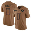 Vanessashop T.Titans #0 Calvin Ridley Player Brown Limited Salute to Service Home Game Stitched Jerseys