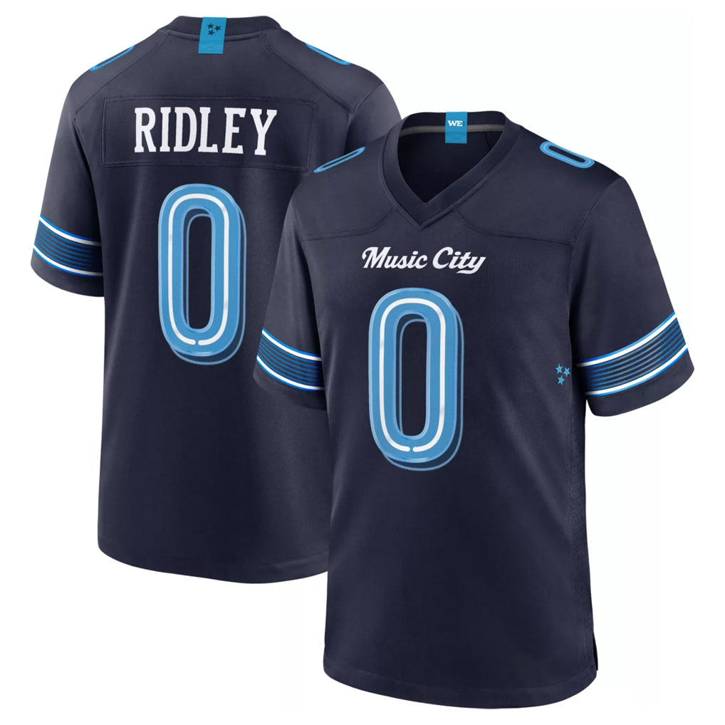 Vanessashop T.Titans #0 Calvin Ridley Player Navy 2026 Rivalries Collection Home Game Stitched Jerseys