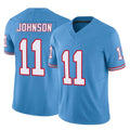 Vanessashop T.Titans #11 Jermaine Johnson II Player Light Blue Limited Vapor F.U.S.E. Home Game Stitched Jerseys