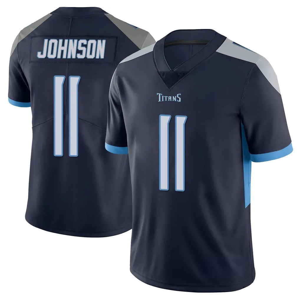 Vanessashop T.Titans #11 Jermaine Johnson II Player Navy Limited Vapor Untouchable Home Game Stitched Jerseys