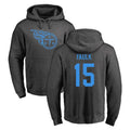 Vanessashop T.Titans #15 Keldric Faulk Player Ash One Color Pullover Hoodies Home Game Stitched Jerseys