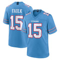 Vanessashop T.Titans #15 Keldric Faulk Player Light Blue 2026 Game Home Stitched Jerseys