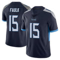Vanessashop T.Titans #15 Keldric Faulk Player Navy Limited Vapor Untouchable Home Game Stitched Jerseys