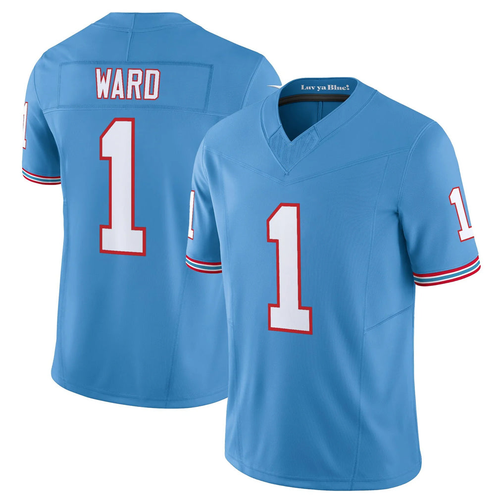 Vanessashop T.Titans #1 Cam Ward Player Light Blue Limited Vapor F.U.S.E. Home Game Stitched Jerseys