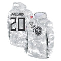 Vanessashop T.Titans #20 Tony Pollard Player Camo Arctic Salute to Service Pullover Hoodies Home Game Stitched Jerseys