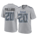 Vanessashop T.Titans #20 Tony Pollard Player Gray Atmosphere Fashion Home Game Stitched Jerseys