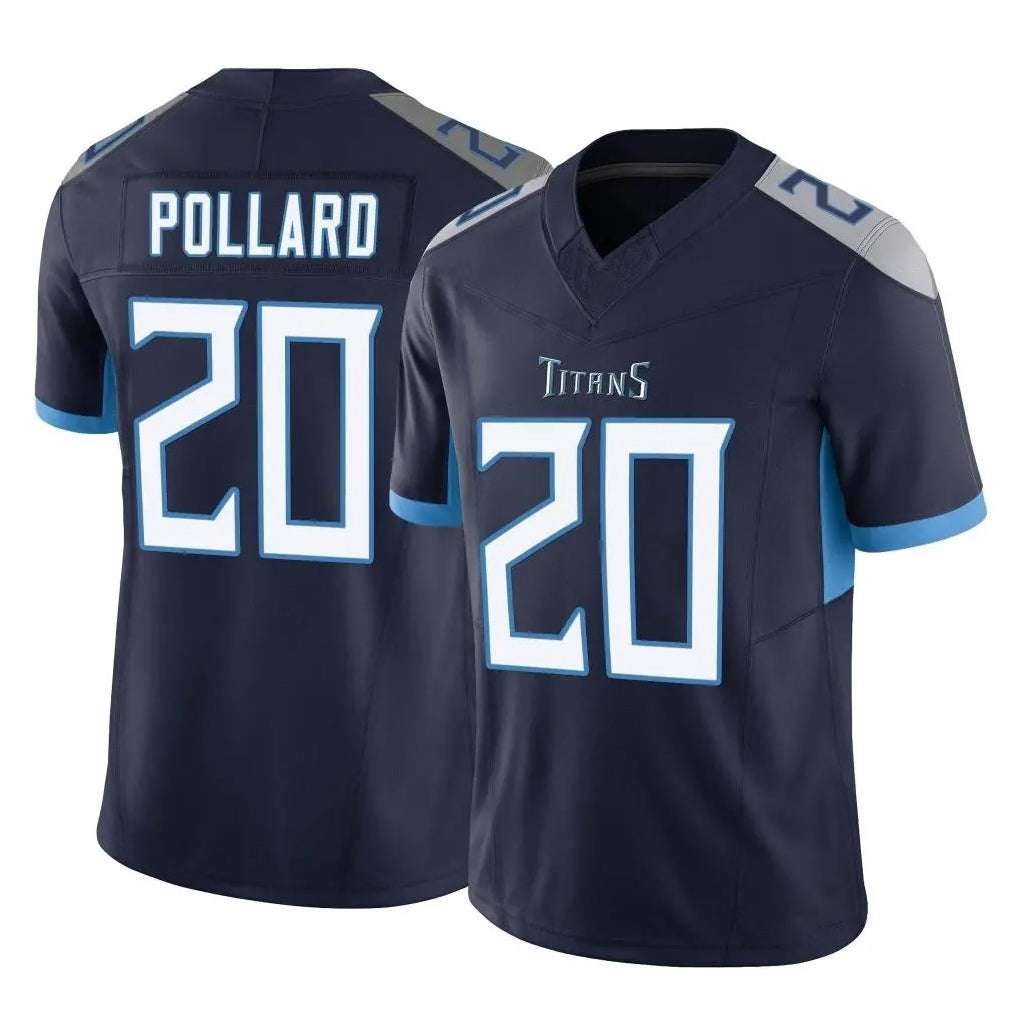 Vanessashop T.Titans #20 Tony Pollard Player Navy Limited Vapor F.U.S.E. Home Game Stitched Jerseys