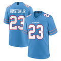 Vanessashop T.Titans #23 Kevin Winston Jr. Player Light Blue 2026 Game Home Stitched Jerseys
