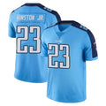 Vanessashop T.Titans #23 Kevin Winston Jr. Player Light Blue Limited Color Rush Home Game Stitched Jerseys