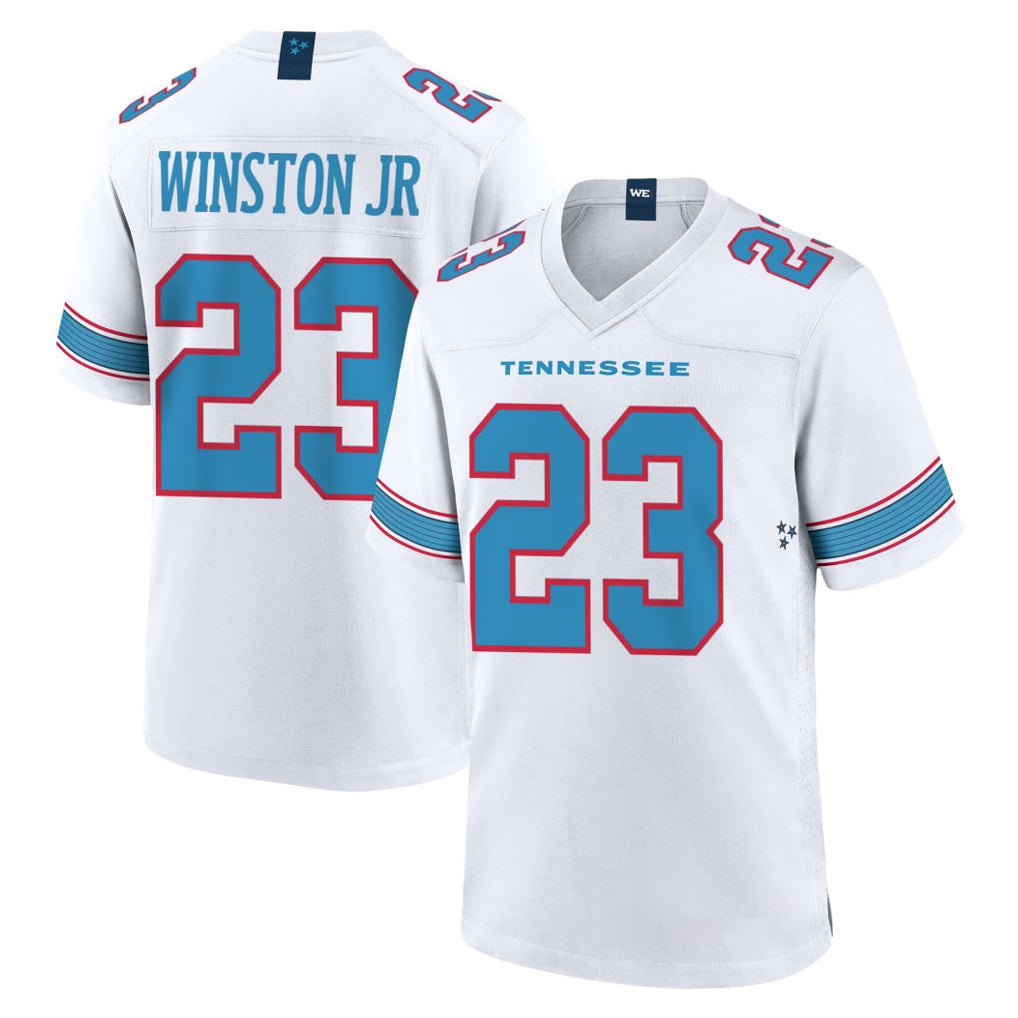 Vanessashop T.Titans #23 Kevin Winston Jr. Player White 2026 Game Home Stitched Jerseys