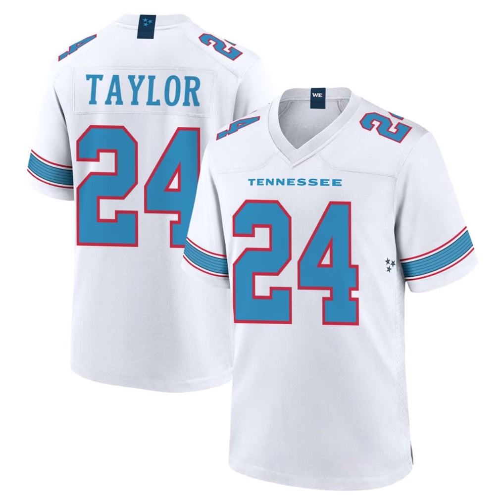 Vanessashop T.Titans #24 Alontae Taylor Player White 2026 Game Home Stitched Jerseys