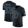 Vanessashop T.Titans #37 Amani Hooker Player Black Impact Limited Home Game Stitched Jerseys
