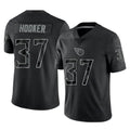 Vanessashop T.Titans #37 Amani Hooker Player Black Limited Reflective Home Game Stitched Jerseys