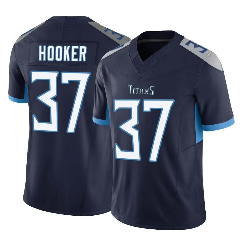Vanessashop T.Titans #37 Amani Hooker Player Navy Limited Vapor F.U.S.E. Home Game Stitched Jerseys