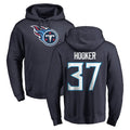 Vanessashop T.Titans #37 Amani Hooker Player Navy Logo Pullover Hoodies Home Game Stitched Jerseys