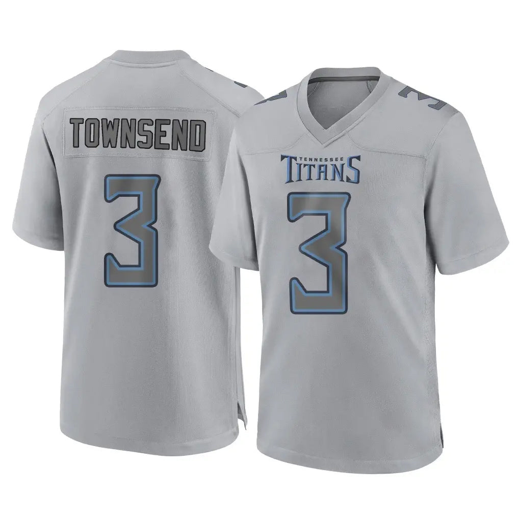 Vanessashop T.Titans #3 Tommy Townsend Player Gray Atmosphere Fashion Home Game Stitched Jerseys