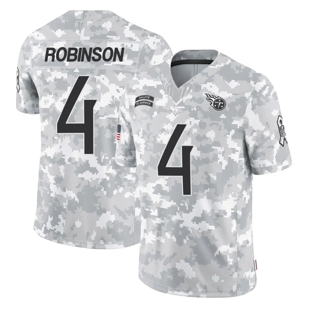 Vanessashop T.Titans #4 Wan'Dale Robinson Player Arctic Camo Limited Salute to Service Home Game Stitched Jerseys