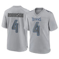 Vanessashop T.Titans #4 Wan'Dale Robinson Player Gray Atmosphere Fashion Home Game Stitched Jerseys
