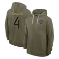 Vanessashop T.Titans #4 Wan'Dale Robinson Player Olive Salute to Service Hoodies Home Game Stitched Jerseys