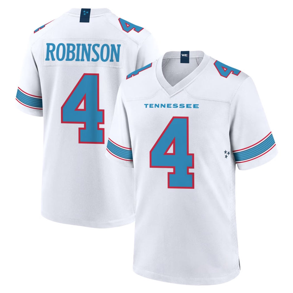 Vanessashop T.Titans #4 Wan'Dale Robinson Player White 2026 Game Home Stitched Jerseys