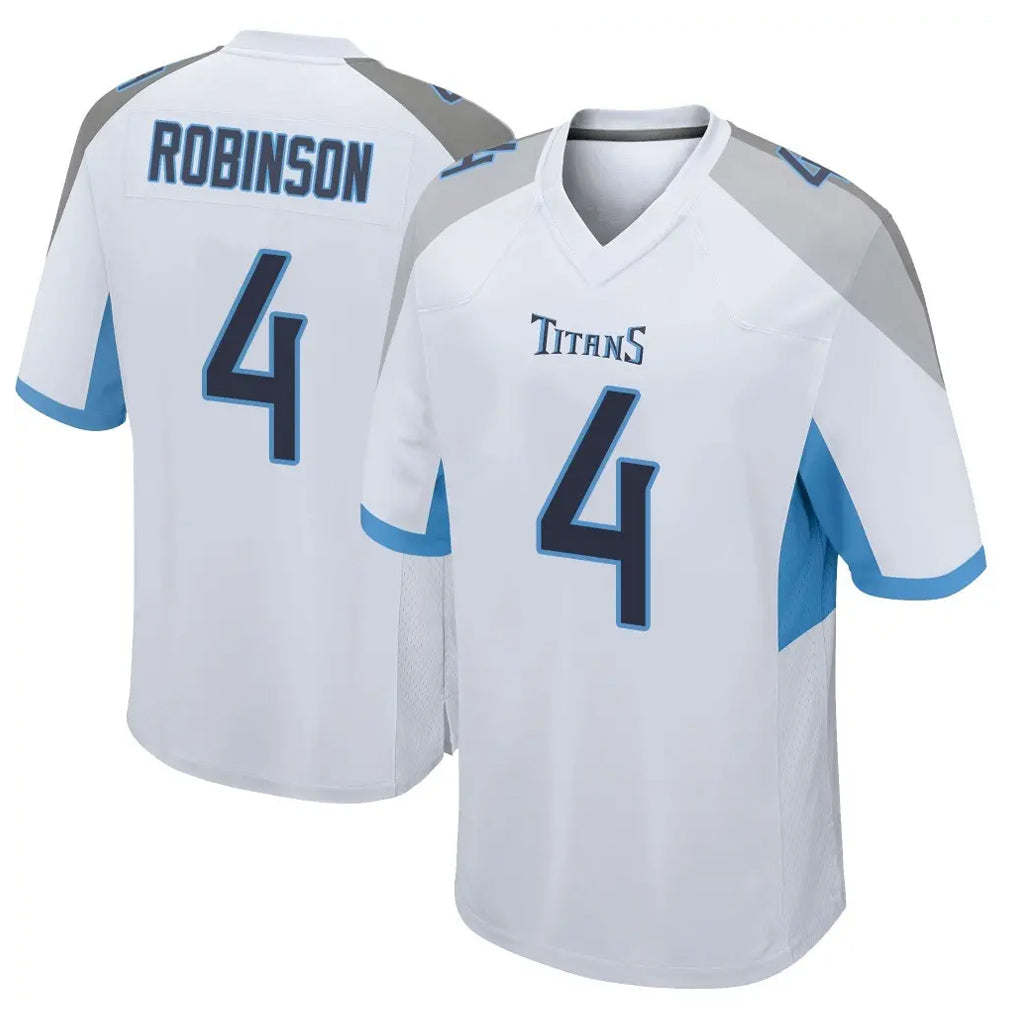 Vanessashop T.Titans #4 Wan'Dale Robinson Player White Home Game Stitched Jerseys