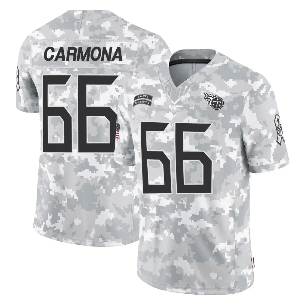 Vanessashop T.Titans #66 Fernando Carmona Jr. Player Arctic Camo Limited Salute to Service Home Game Stitched Jerseys
