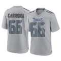 Vanessashop T.Titans #66 Fernando Carmona Jr. Player Gray Atmosphere Fashion Home Game Stitched Jerseys