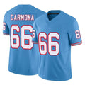 Vanessashop T.Titans #66 Fernando Carmona Jr. Player Light Blue Limited Vapor F.U.S.E. Home Game Stitched Jerseys