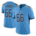 Vanessashop T.Titans #66 Fernando Carmona Jr. Player Light Blue Limited Vapor Untouchable Home Game Stitched Jerseys