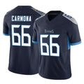 Vanessashop T.Titans #66 Fernando Carmona Jr. Player Navy Limited Vapor F.U.S.E. Home Game Stitched Jerseys
