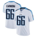 Vanessashop T.Titans #66 Fernando Carmona Jr. Player White Limited Vapor Untouchable Home Game Stitched Jerseys