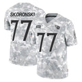 Vanessashop T.Titans #77 Peter Skoronski Player Arctic Camo Limited Salute to Service Home Game Stitched Jerseys