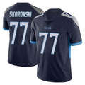 Vanessashop T.Titans #77 Peter Skoronski Player Navy Limited Vapor Untouchable Home Game Stitched Jerseys