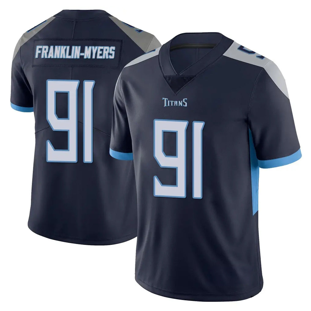 Vanessashop T.Titans #91 John Franklin-Myers Player Navy Limited Vapor Untouchable Home Game Stitched Jerseys