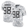 Vanessashop T.Titans #98 Jeffery Simmons Player Arctic Camo Limited Salute to Service Home Game Stitched Jerseys