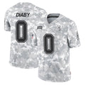Vanessashop TB.Buccaneers #0 Yaya Diaby Player Arctic Camo Limited Salute To Service Home Game Stitched Jerseys