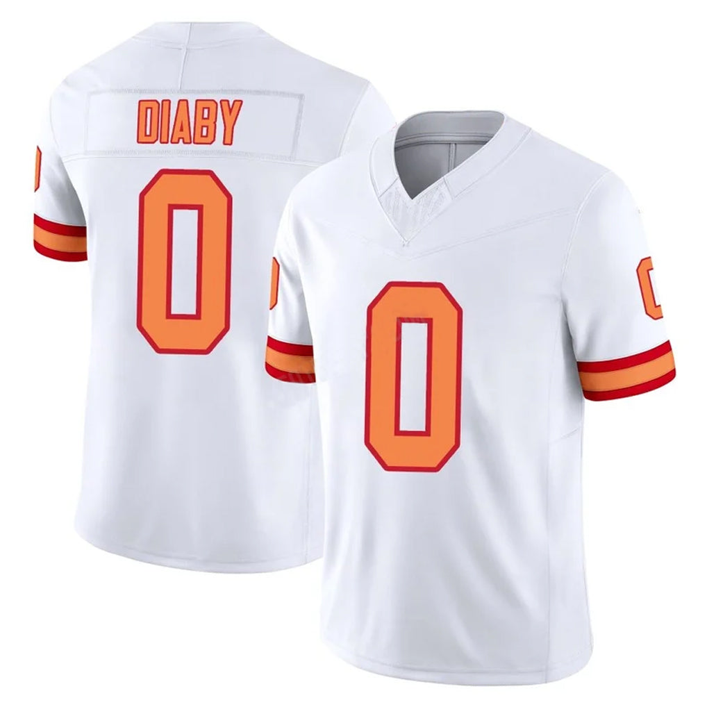 Vanessashop TB.Buccaneers #0 Yaya Diaby Player White Limited '76 Vapor F.U.S.E. Home Game Stitched Jerseys