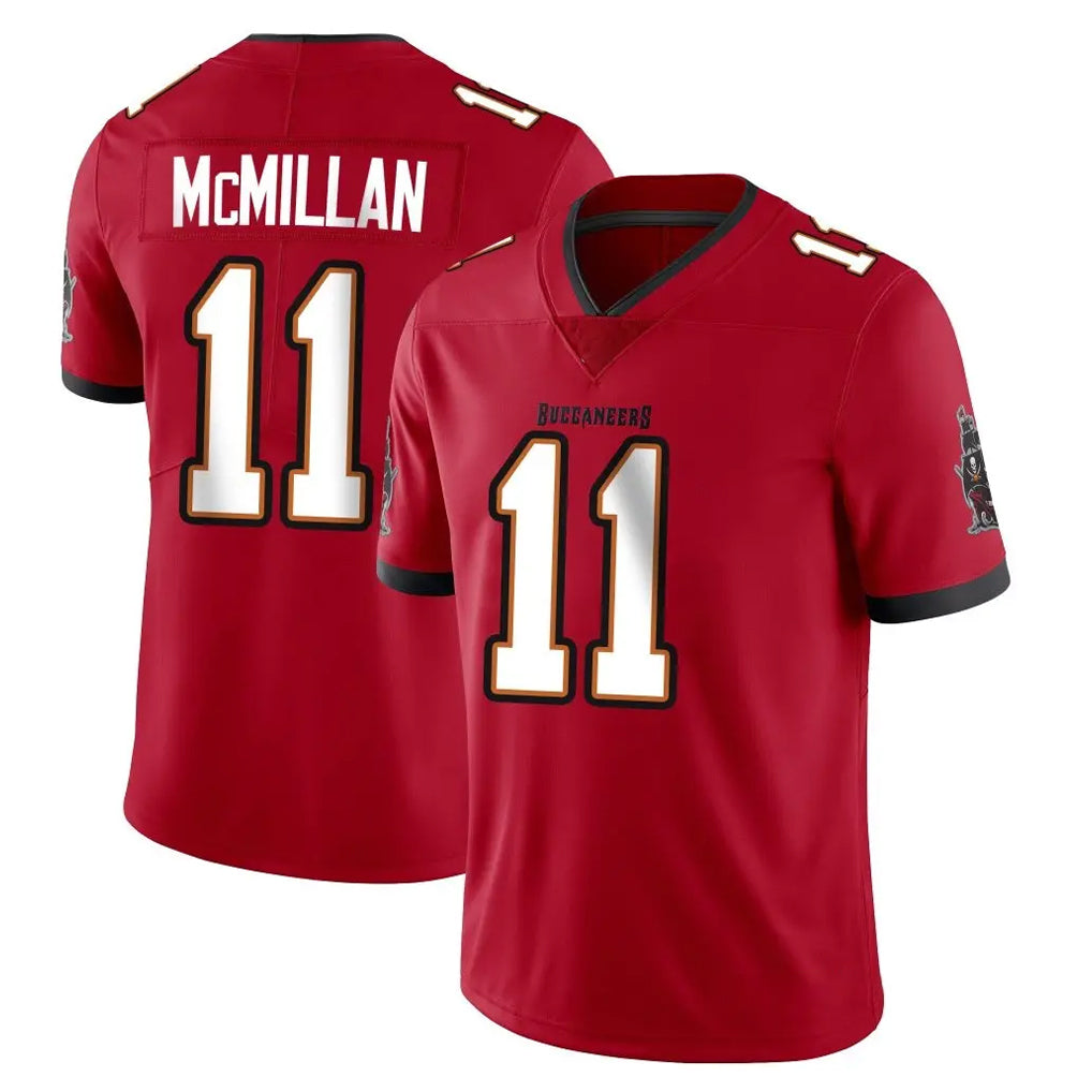Vanessashop TB.Buccaneers #11 Jalen McMillan Player Red Limited Vapor Home Game Stitched Jerseys