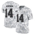 Vanessashop TB.Buccaneers #14 Chris Godwin Jr. Player Arctic Camo Limited Salute To Service Home Game Stitched Jerseys
