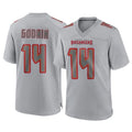 Vanessashop TB.Buccaneers #14 Chris Godwin Jr. Player Gray Atmosphere Fashion Home Game Stitched Jerseys