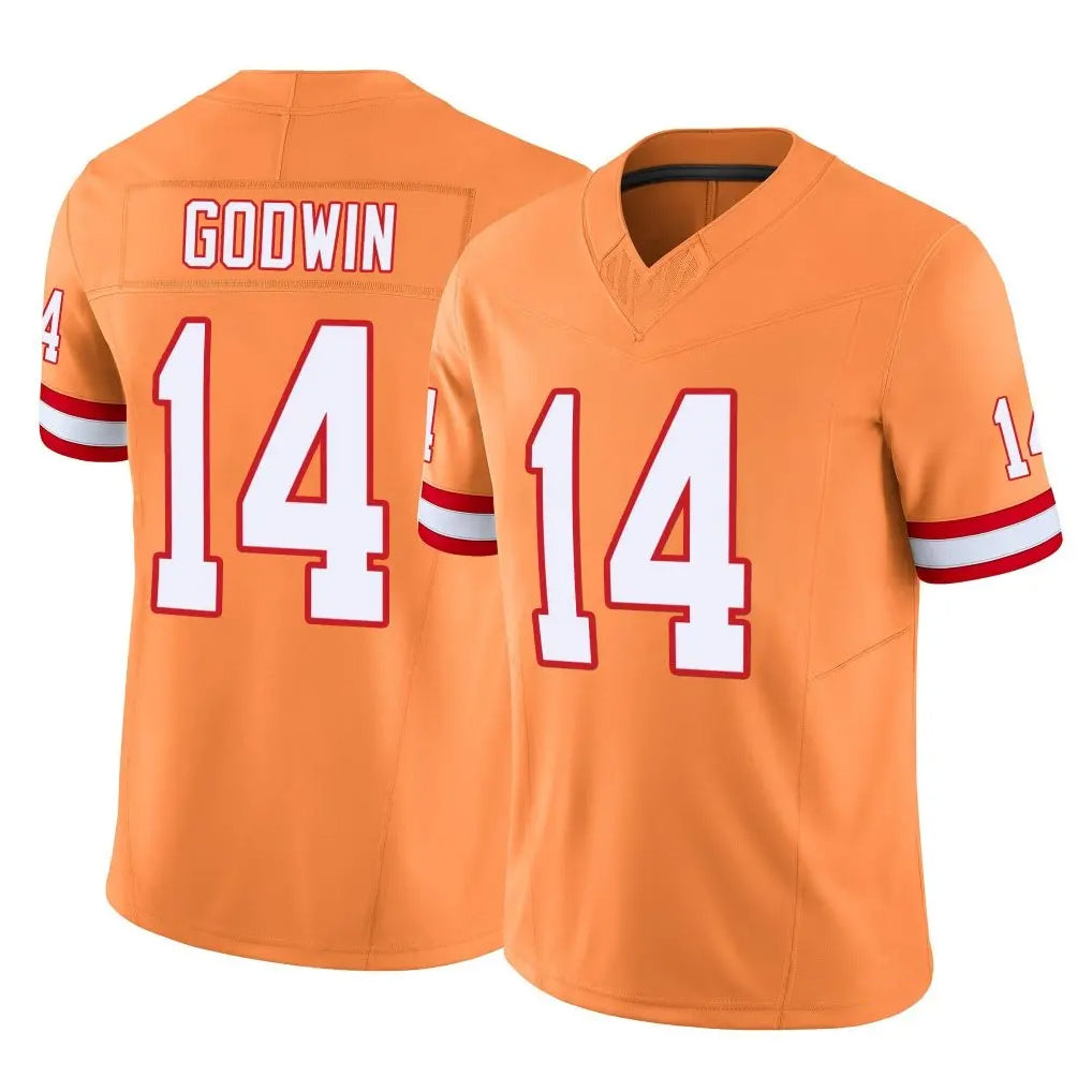 Vanessashop TB.Buccaneers #14 Chris Godwin Jr. Player Orange Limited Vapor F.U.S.E. Home Game Stitched Jerseys