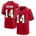 Vanessashop TB.Buccaneers #14 Chris Godwin Jr. Player Red Home Game Stitched Jerseys
