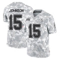 Vanessashop TB.Buccaneers #15 Tez Johnson Player Arctic Camo Limited Salute To Service Home Game Stitched Jerseys