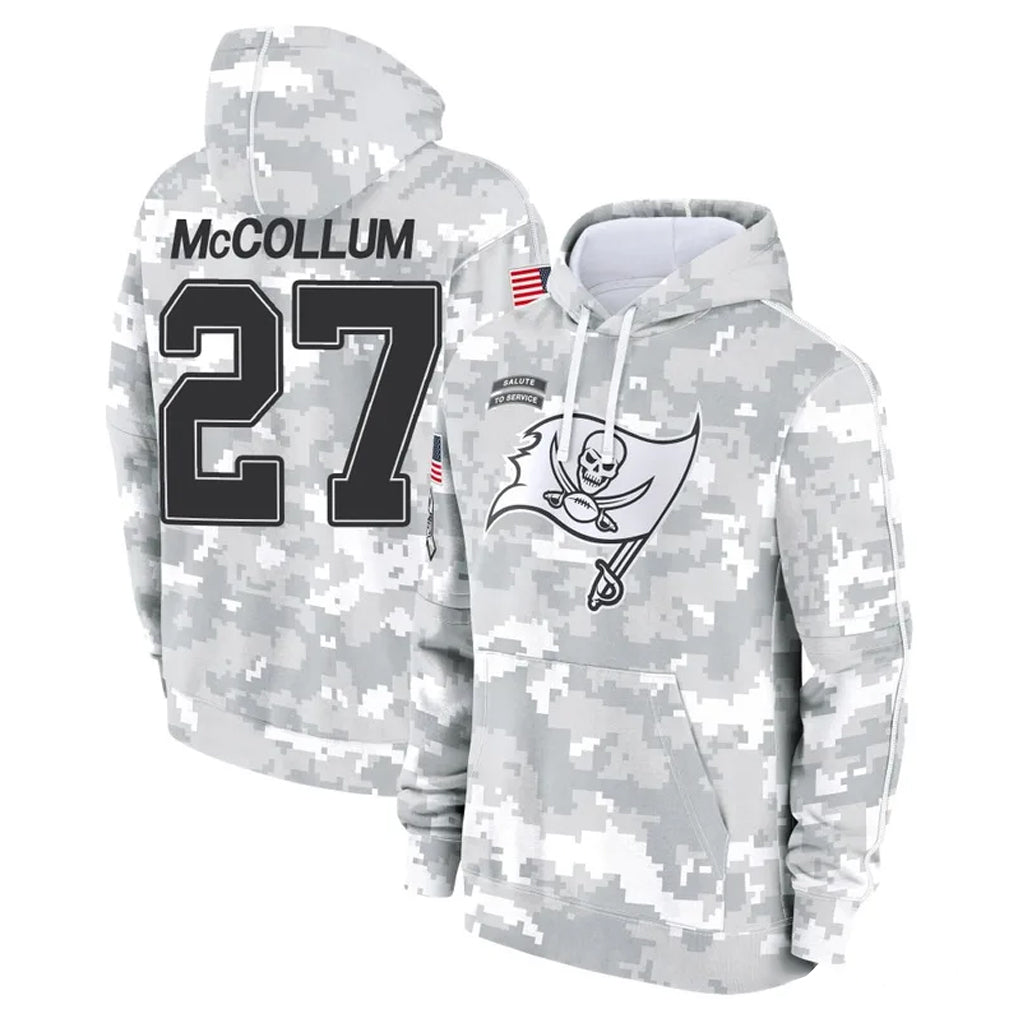 Vanessashop TB.Buccaneers #27 Zyon McCollum Player Arctic Camo Limited Salute to Service Pullover Hoodies Game Stitched Jerseys