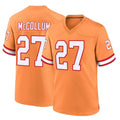Vanessashop TB.Buccaneers #27 Zyon McCollum Player Orange Throwback Home Game Stitched Jerseys