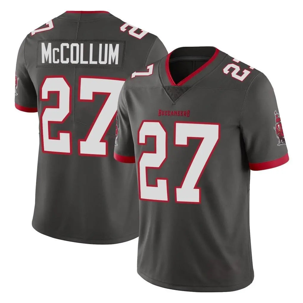 Vanessashop TB.Buccaneers #27 Zyon McCollum Player Pewter Limited Alternate Vapor Home Game Stitched Jerseys