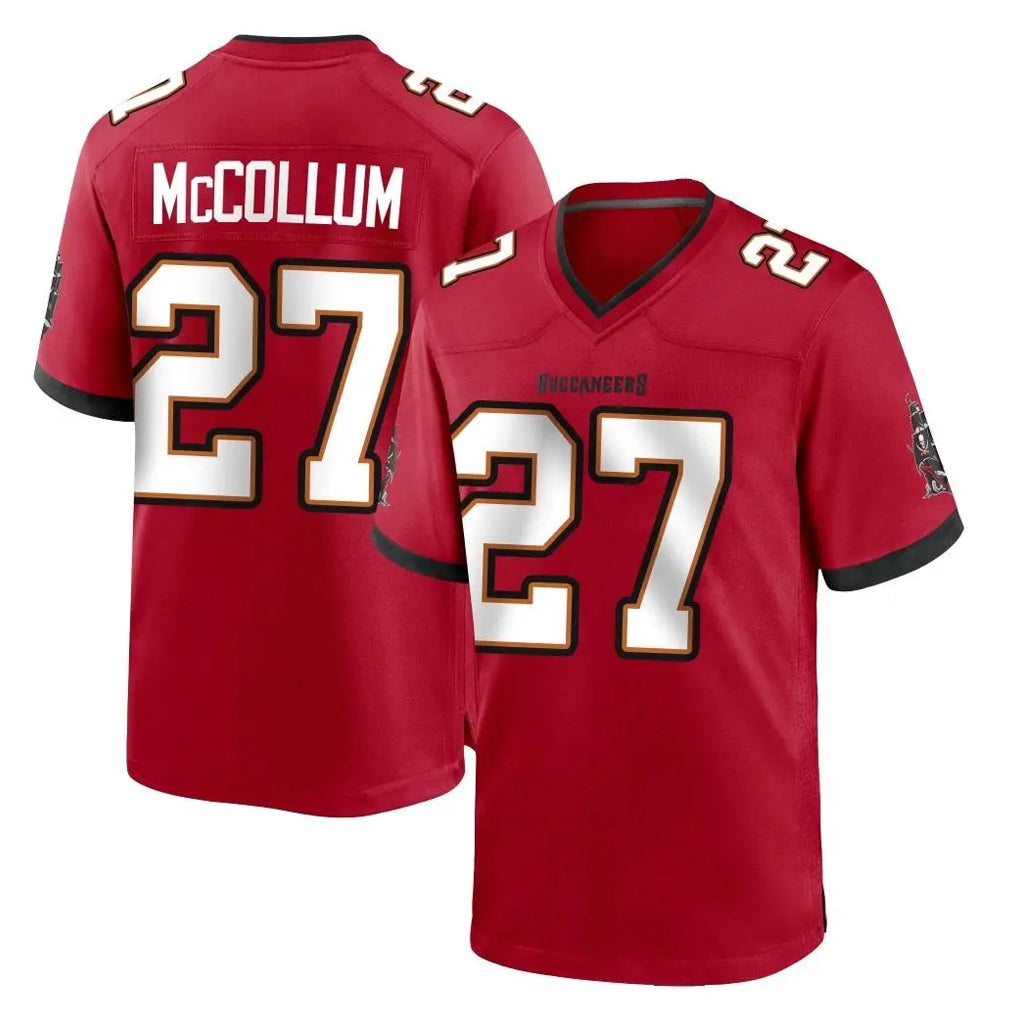 Vanessashop TB.Buccaneers #27 Zyon McCollum Player Red Home Game Stitched Jerseys