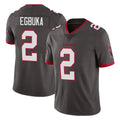 Vanessashop TB.Buccaneers #2 Emeka Egbuka Player Pewter Limited Alternate Vapor Home Game Stitched Jerseys