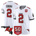 Vanessashop TB.Buccaneers #2 Emeka Egbuka Player White Limited 2026 Season Vapor F.U.S.E. Home Game Stitched Jerseys